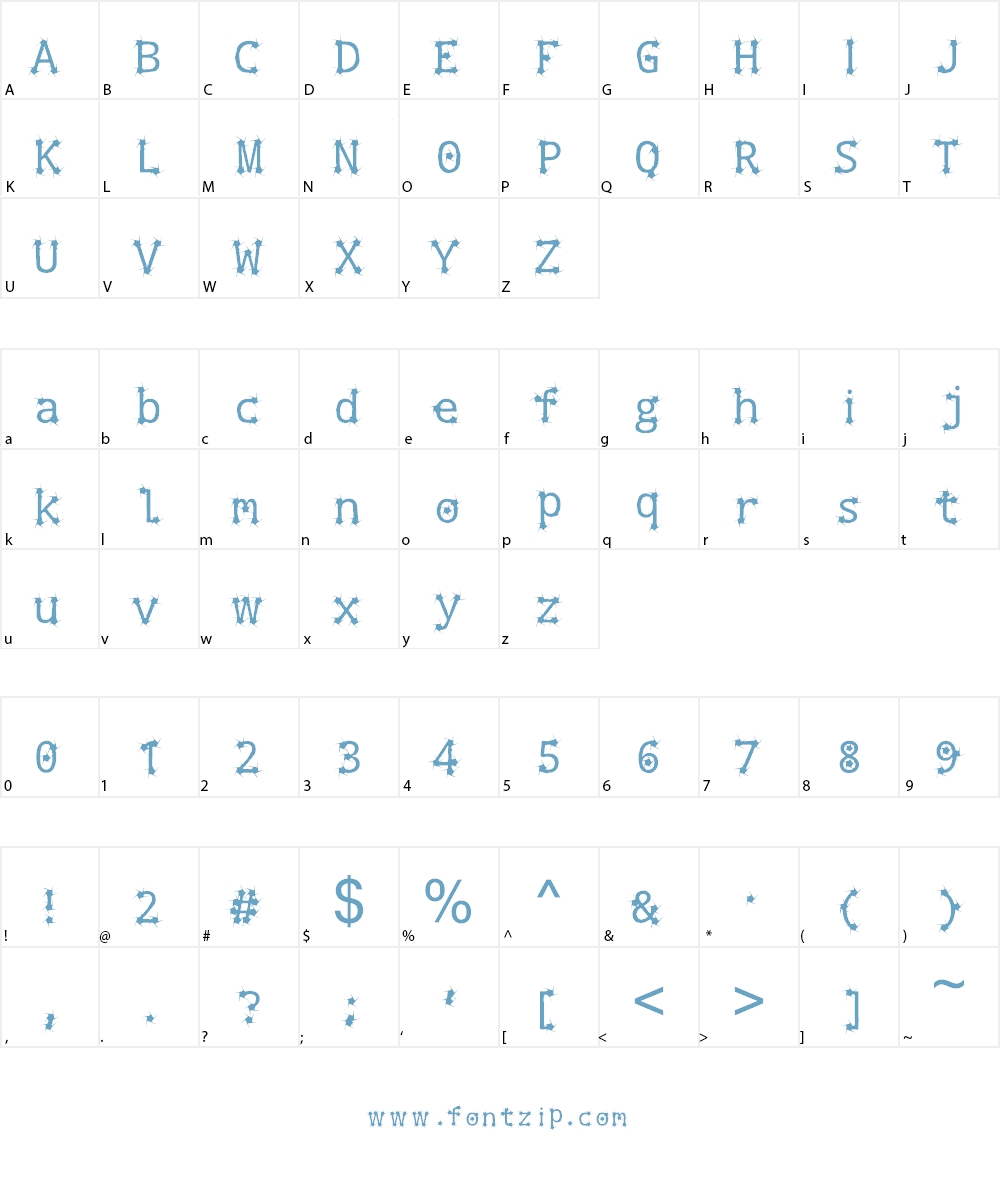 the spins of roses Font Character